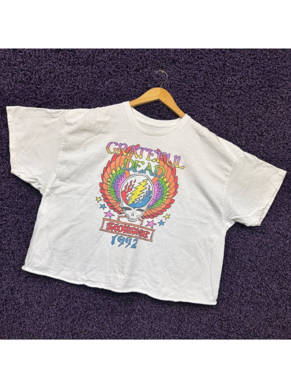Grateful Dead 1992 Summer Tour Steal Your Colors Crop Top XL - Picture 3 of 5